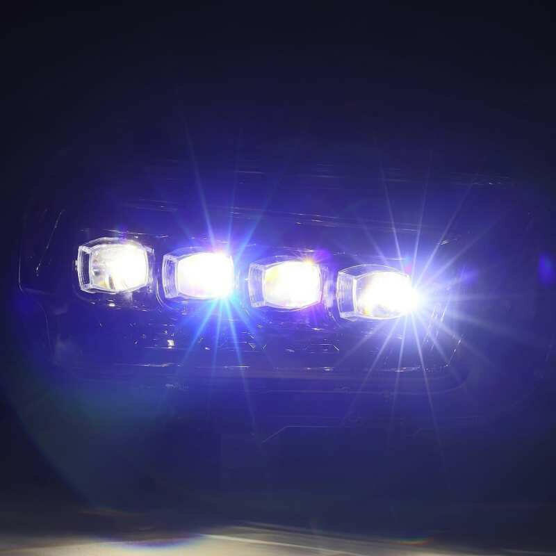 AlphaRex 10-13 Toyota 4Runner NOVA LED Proj Headlights Plank Style Alpha Black w/Seq Signal/DRL Headlights AlphaRex