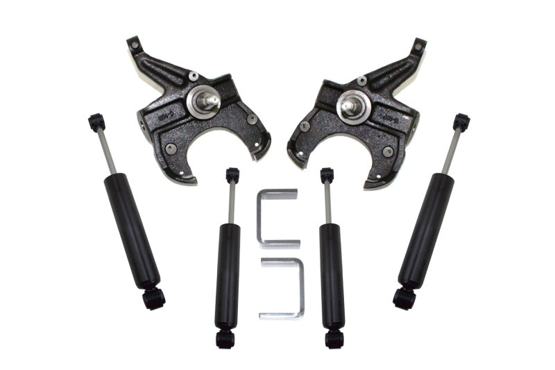 MaxTrac 73-87 Chevrolet C10 2WD 2.5in/5in Lowering Spindle Kit (1.25in Rotor) Steering Knuckles & Spindles Maxtrac