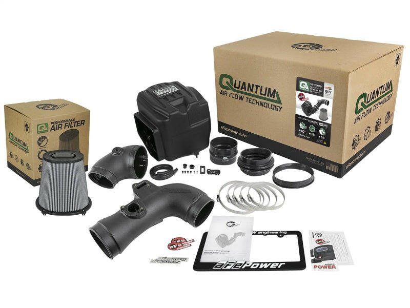 aFe Quantum Pro DRY S Cold Air Intake System 11-16 GM/Chevy Duramax V8-6.6L LML - Dry Cold Air Intakes aFe