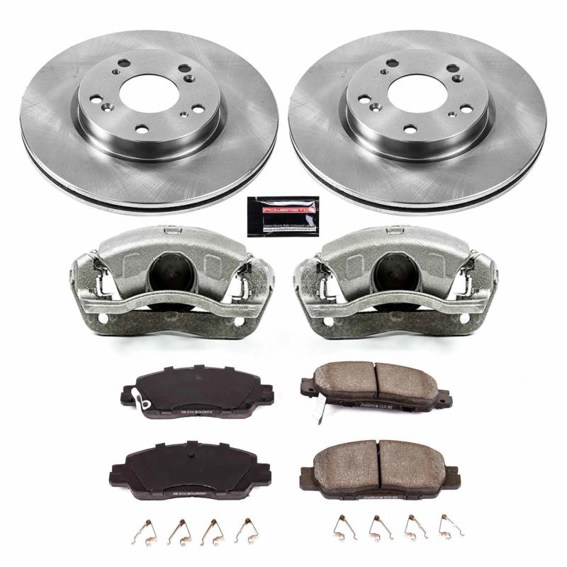 Power Stop 16-17 Honda Accord Front Autospecialty Brake Kit w/Calipers Brake Kits - OE PowerStop