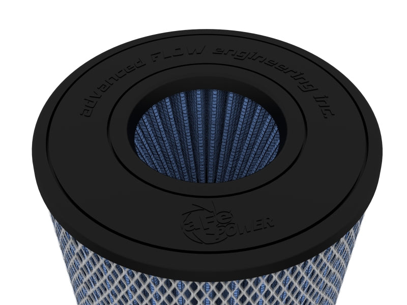 aFe Magnum Flow Pro 5R Air Filter 4in. Flange ID x 6-1/2in. Base x 6-1/2in. Top x 8 in. Height Air Filters - Direct Fit aFe