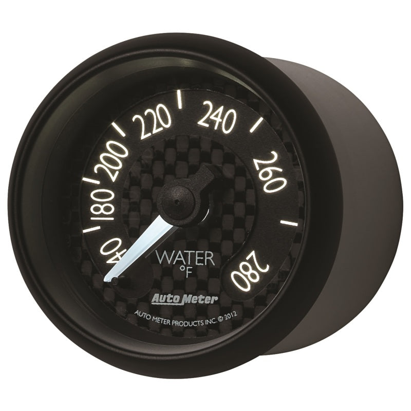 Autometer GT Series 52mm Mechanical 140-280 Deg F Water Temperature Gauge Gauges AutoMeter