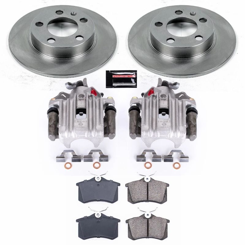 Power Stop 1999 Volkswagen Jetta Rear Autospecialty Brake Kit w/Calipers Brake Kits - OE PowerStop