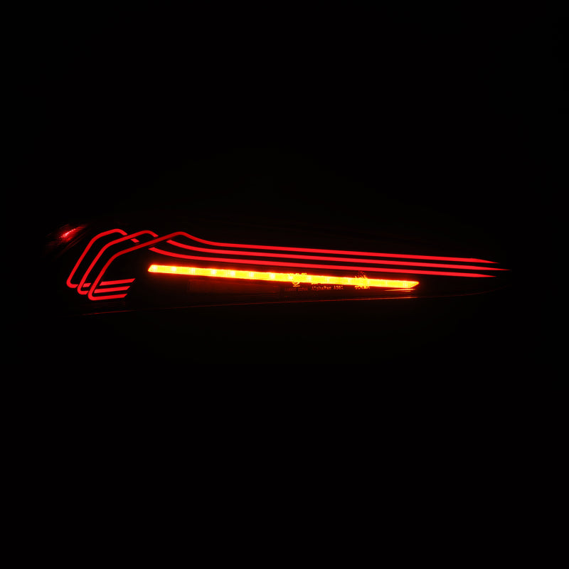 AlphaRex 20-24 Toyota Supra LUXX-Series Laser Style LED Tail Lights Black-Red Tail Lights AlphaRex