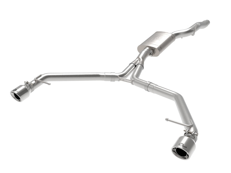 aFe MACH Force-Xp 13-16 Audi Allroad L4 SS Axle-Back Exhaust w/ Polished Tips Axle Back aFe