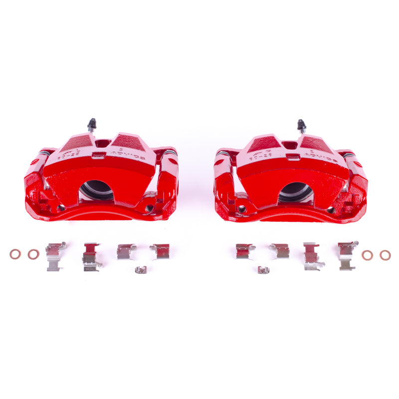 Power Stop 07-10 Lexus IS250 Front Red Calipers w/Brackets - Pair Brake Calipers - Perf PowerStop