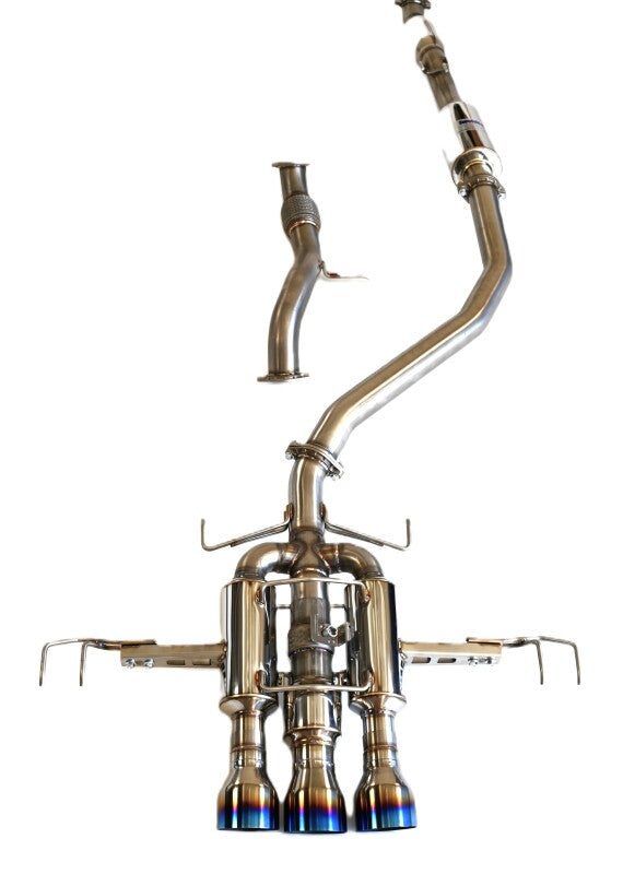 Invidia 22+ HONDA CIVIC TYPE-R FL5 R400 SINGLE LAYER TI TIP FULL CAT-BACK (NON POLISH PIPE) Catback Invidia