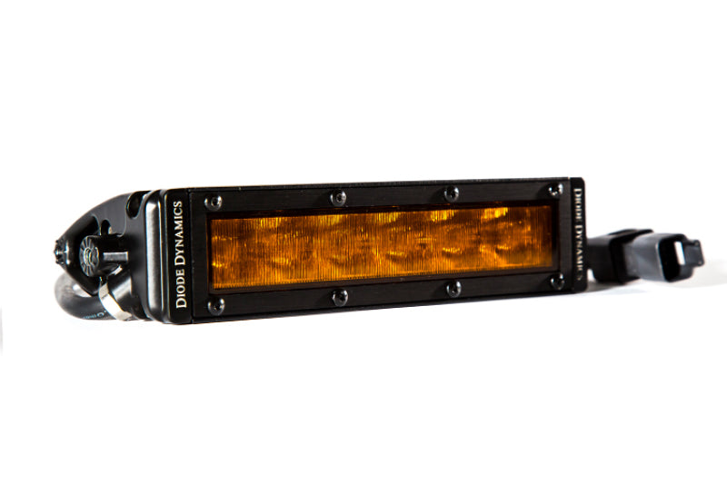 Diode Dynamics 6 In LED Light Bar Single Row Straight SS6 - Amber Wide Light Bar (Single) Light Bars & Cubes Diode Dynamics