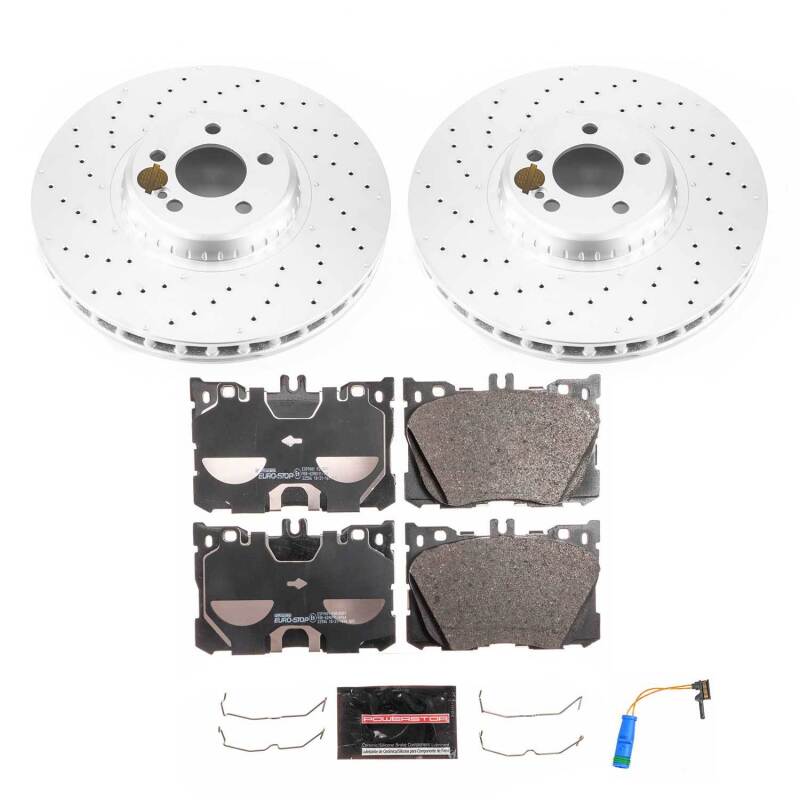 Power Stop 18-20 Mercedes-Benz C43 AMG Front Euro-Stop Brake Kit Brake Kits - OE PowerStop