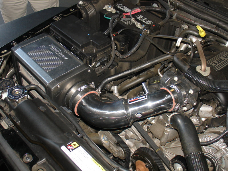 Injen 07-09 Wrangler 3.8L V6 w/ Box Wrinkle Black Power-Flow Air Intake System Cold Air Intakes Injen