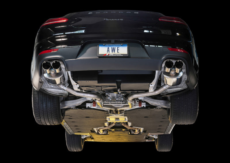 AWE Tuning Panamera 2/4 Track Edition Exhaust (2014+) - w/Chrome Silver Tips Catback AWE Tuning