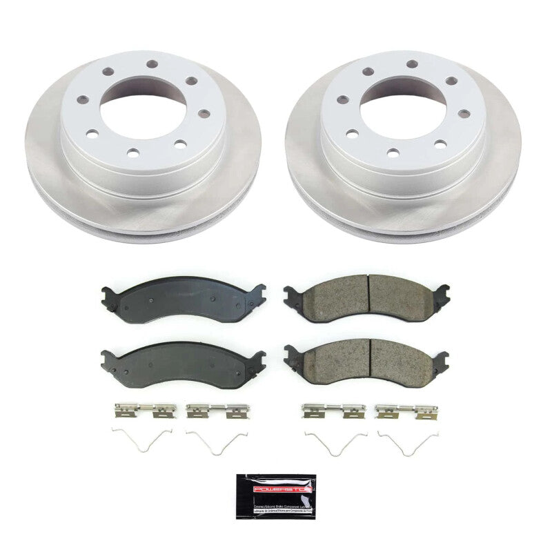 Power Stop 21-22 GMC Savana 3500 Rear Semi-Coated Rotor Kit Brake Kits - Performance Blank PowerStop