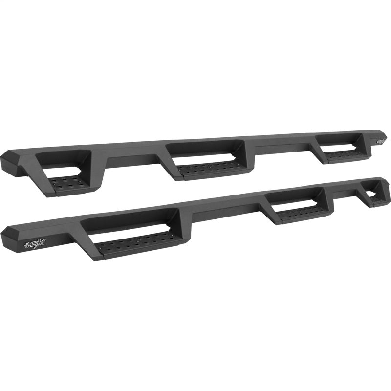 Westin 07-18 Chevrolet Silverado 1500 CC 5.5ft Bed HDX Drop W2W Nerf Step Bars - Tex. Blk Nerf Bars Westin