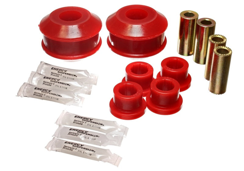 Energy Suspension 03-05 Mitsubishi Lancer EVO 8 Red Front Control Arm Bushing Set Bushing Kits Energy Suspension