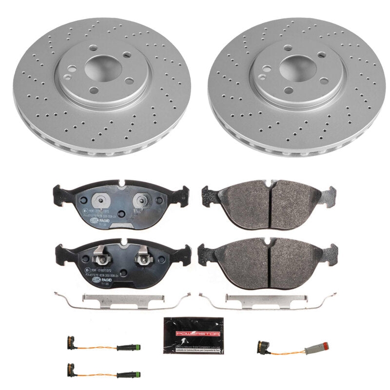 Power Stop 04-05 Mercedes-Benz E500 Front Euro-Stop Brake Kit Brake Kits - OE PowerStop