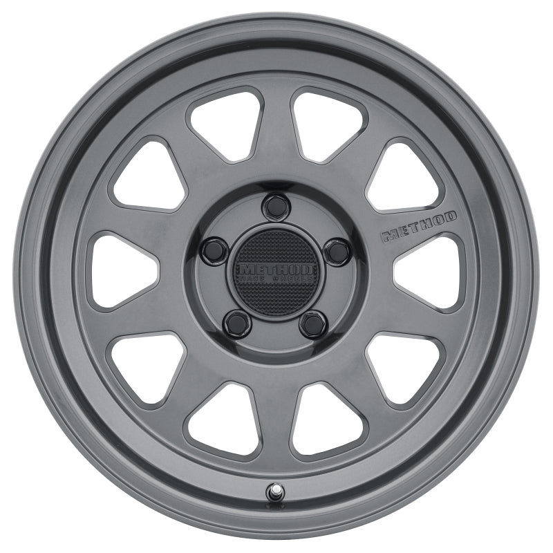 Method MR316 17x8.5 0mm Offset 5x150 110.5mm CB Gloss Titanium Wheel Wheels - Cast Method Wheels