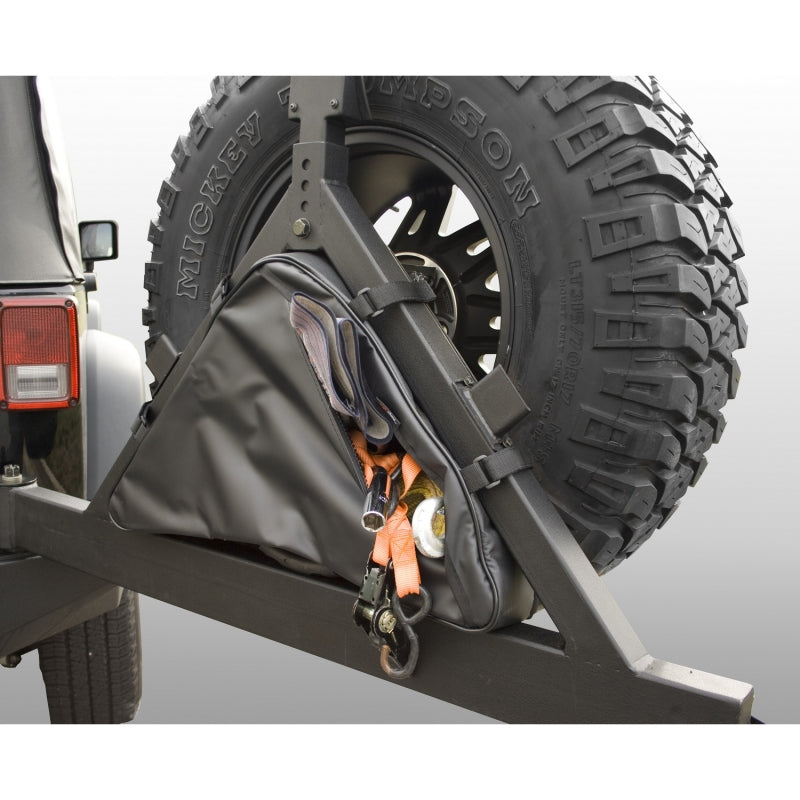 Rugged Ridge Triangular Storage Bag Rugged Ridge Tire Carriers Spare Tire Carriers Rugged Ridge