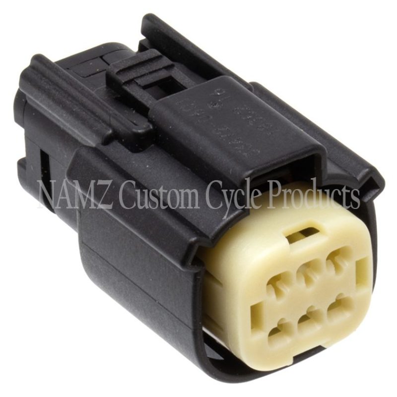 NAMZ 07-23 Molex MX-150 6-Position Female Connector R Side Handlebar Control - Black (HD 72414-07BK) Wiring Connectors NAMZ