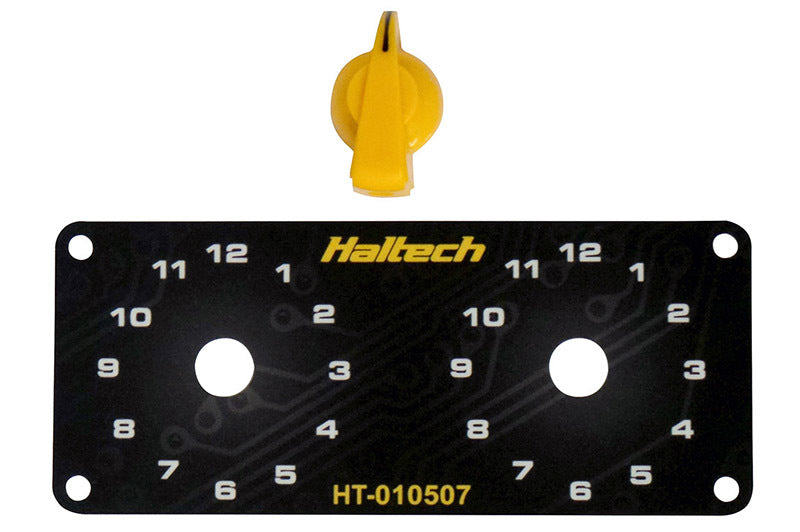 Haltech Dual Switch Panel w/Yellow Knob Switch Panels Haltech