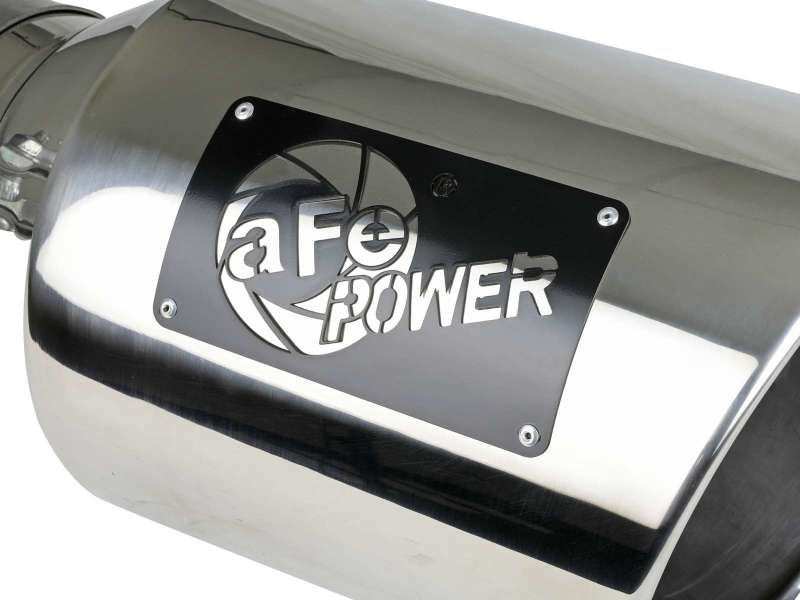 aFe Power Universal 5in Inlet 8in Outlet MACH Force-XP Clamp-On Exhaust Tip - Polished Tips aFe
