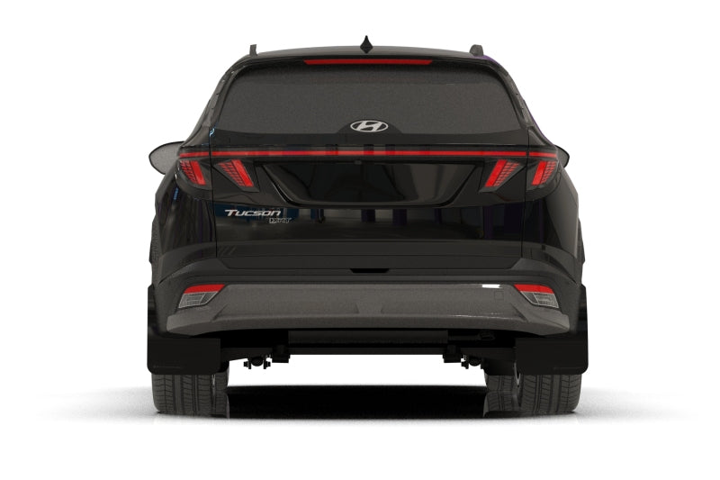 Rally Armor 2025 Hyundai Tucson ICE XRT Black UR Mud Flap - Metallic Black Logo Mud Flaps Rally Armor