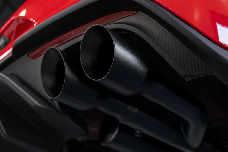 MBRP 18-19 Ford Mustang GT 5.0 3in Cat Back Quad Tip Race Version - Black Catback MBRP