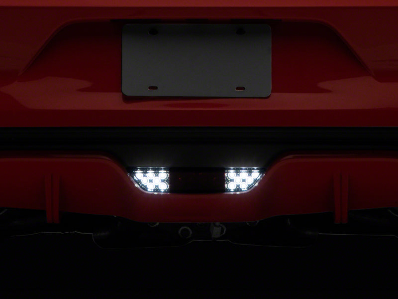 Raxiom 15-17 Ford Mustang Axial LED Reverse Light w/ Running Light Triple Flash Brake Light- Smoked Brake Lights Raxiom