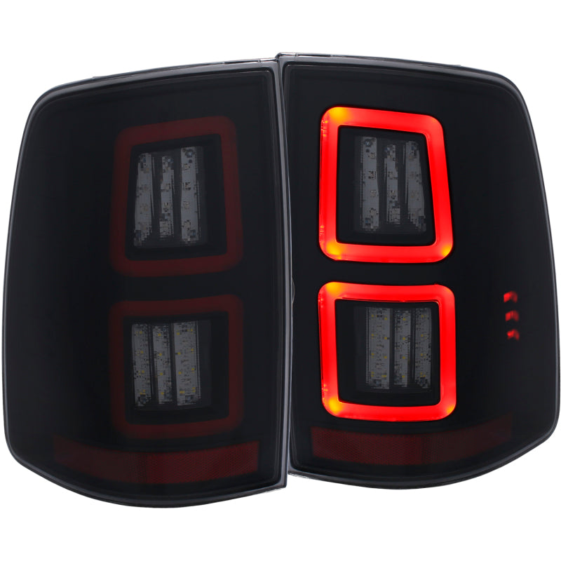 ANZO LED Smoke 13-17 Dodge Ram 1500/2500/3500 LED Taillights Smoke Tail Lights ANZO