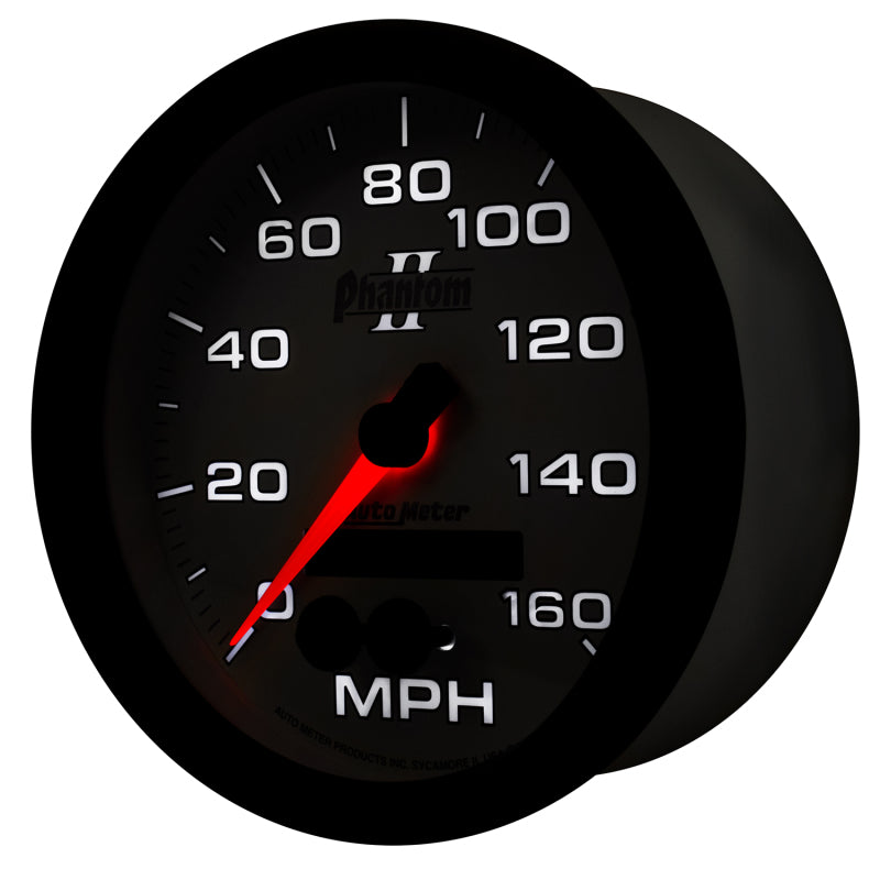 Autometer Phantom II 5in 0-140MPH In-Dash Electronic GPS Programmable Speedometer Gauges AutoMeter