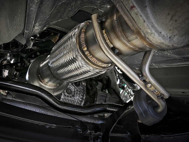 aFe Power Twisted Steel SS304 Downpipe 2.5in w/Cat 17-18 Hyundai Elantra L4-1.6L (t) Downpipes aFe