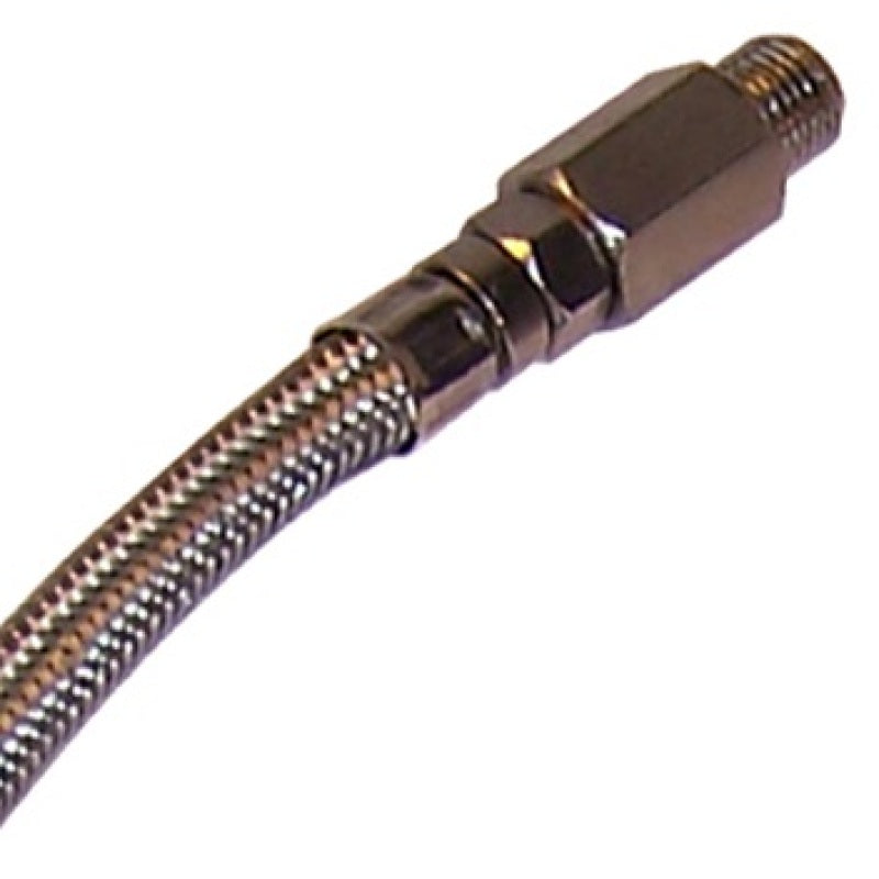 Kleinn 18In Stainless Steel Braided Leader Hose w/ Check Valve-1/4In M NPT Inlet/ 1/4In M NPT Outlet Valves Kleinn Air Horns