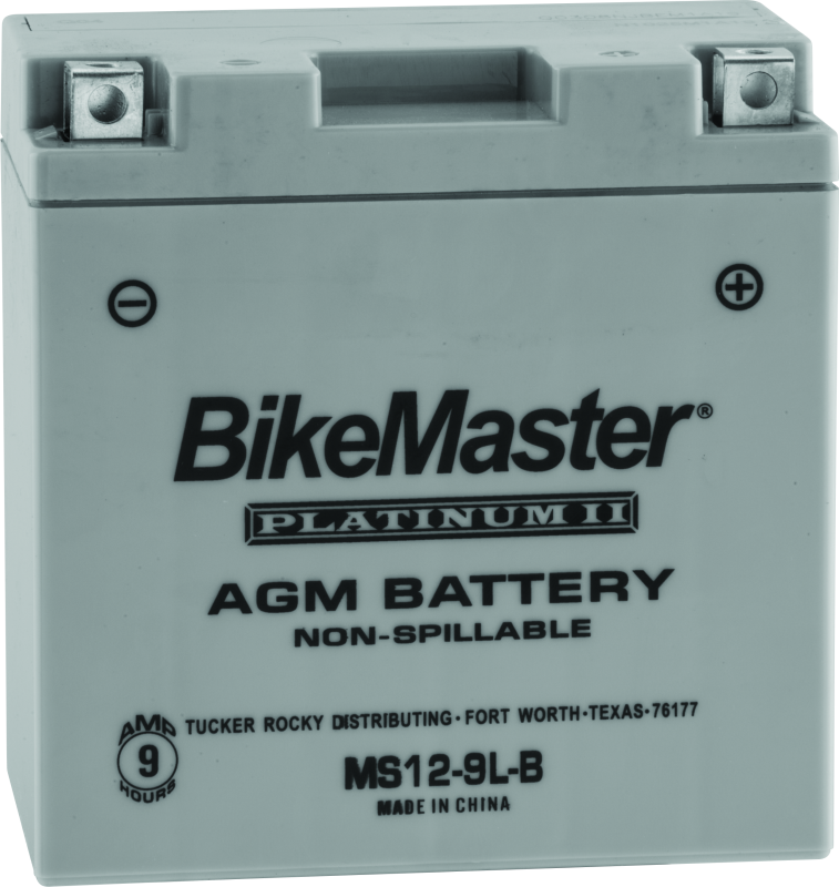 BikeMaster AGM Battery - MS12-9L-B Batteries BikeMaster