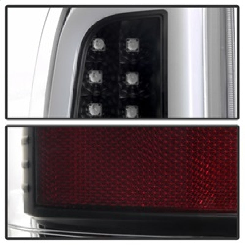 Spyder 08-16 Ford Super Duty F-250 V3 Light Bar LED Tail Lights - Black (ALT-YD-FS07V3-LBLED-BK) Tail Lights SPYDER