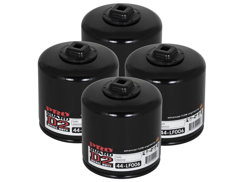 aFe Pro GUARD D2 Oil Filter 74-08 Dodge Gas Truck V6 3.9L/V8 4.7L/5.7L/5.2L/5.9L/V10 8.3L/8.0L (4pk) Oil Filters aFe