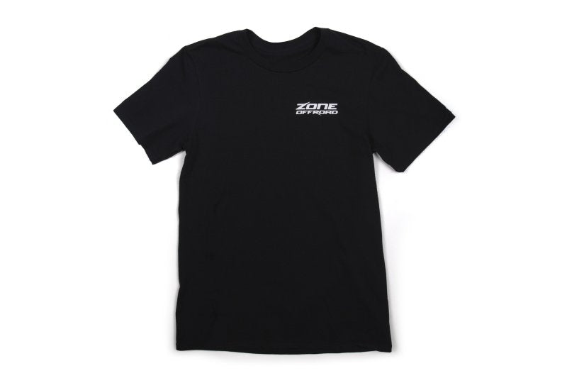 Zone Offroad Black Premium Cotton T-Shirt - Green Logo - S Shirts Zone Offroad