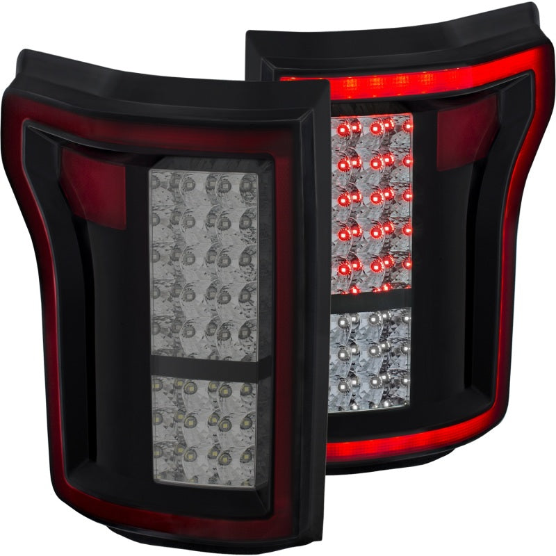 ANZO 2015-2016 Ford F-150 LED Taillights Red/Smoke Tail Lights ANZO