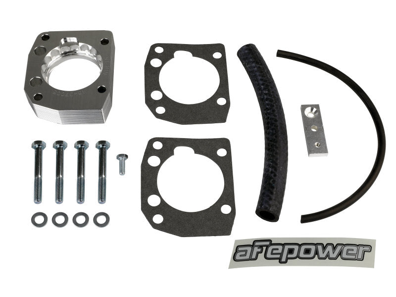 aFe 00-03 Honda S2000 L4 2.0L Silver Bullet Throttle Body Spacer - Silver Throttle Body Spacers aFe