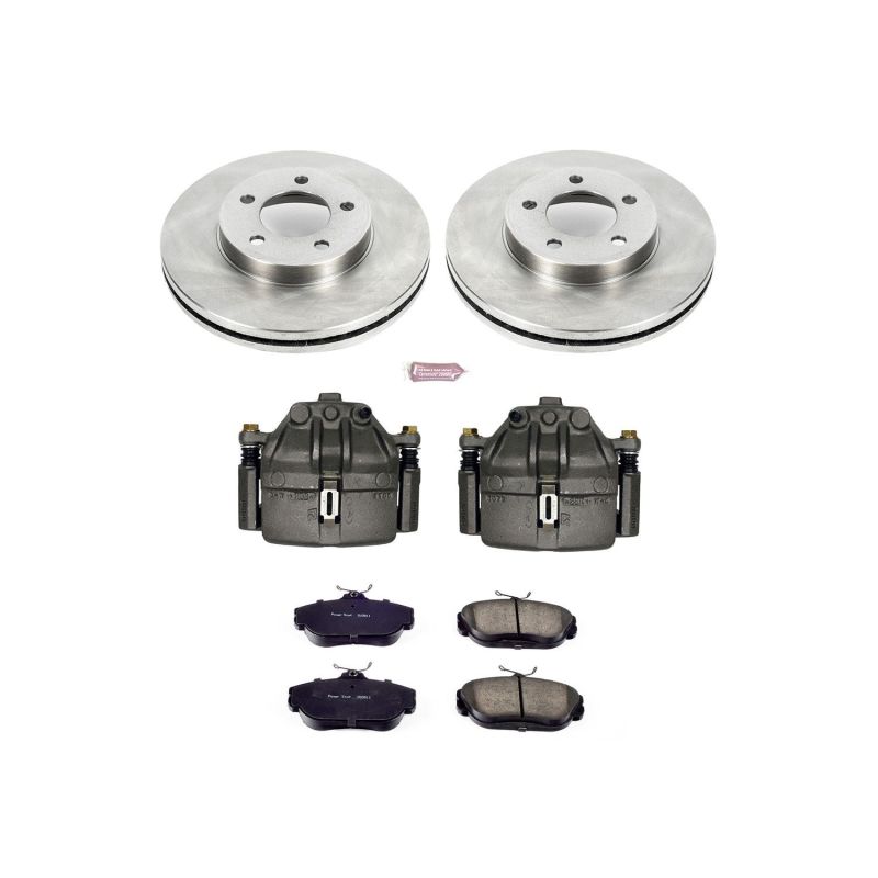 Power Stop 94-00 Ford Taurus Front Autospecialty Brake Kit w/Calipers Brake Kits - OE PowerStop
