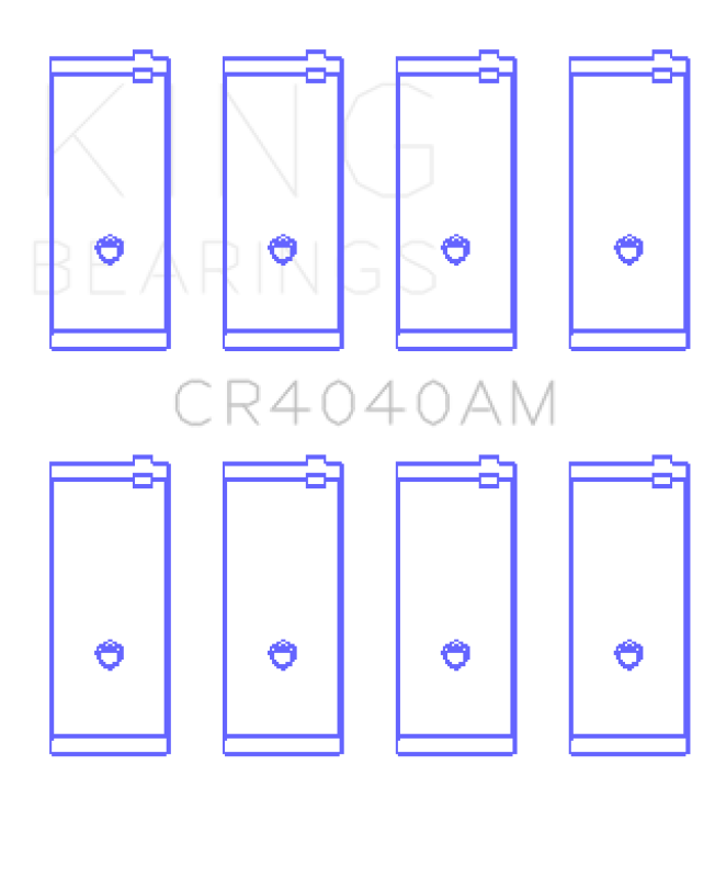 King Engine Bearings Ford Fiesta/Escort Tlb/Gud/J4B 1.0L 1.2L 1.3L (Size +0.25mm) Conrod Bearing Set Connecting Rods King Engine Bearings