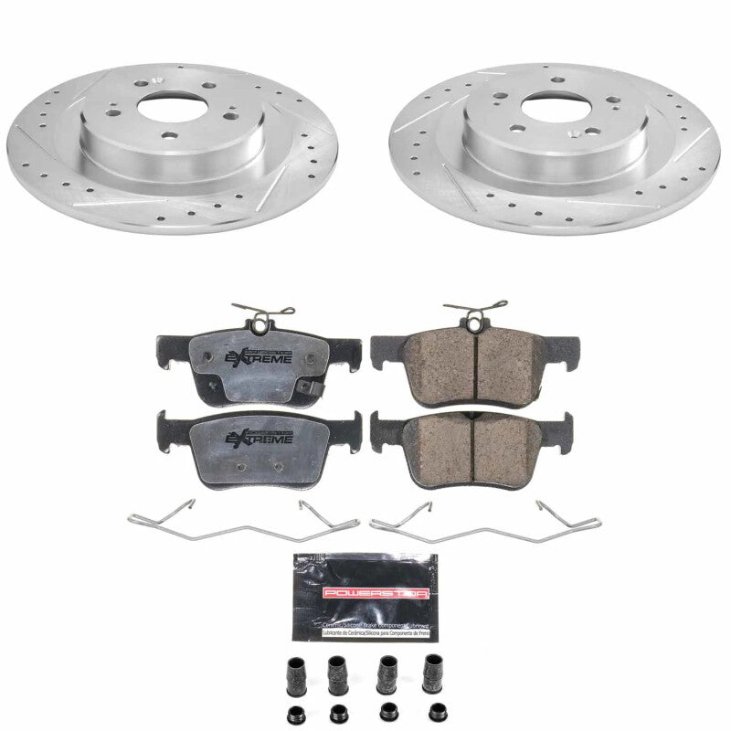 Power Stop 21-25 Acura TLX Rear Z26 Street Brake Kit Brake Kits - Performance D&S PowerStop