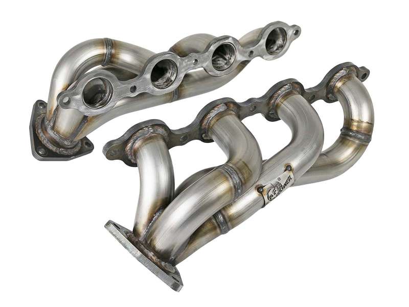 aFe Twisted 1-3/4in 304SS Shorty Header 20-23 GM 2500/3500HD 6.6L V8 Headers & Manifolds aFe