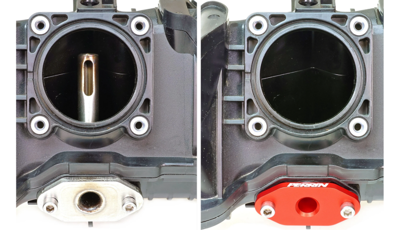 PERRIN 22-26 Subaru WRX / 20-26 Ascent & OBXT & Legacy XT Low Profile Intake Return Nozzle - Red Cold Air Intakes Perrin Performance