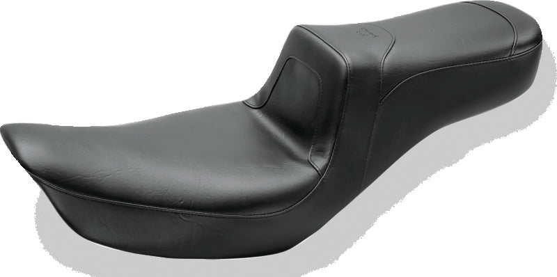 Mustang 06-17 Harley Dyna Squareback 1PC Seat - Black One-Piece Motorcycle Seats Mustang Motorcycle