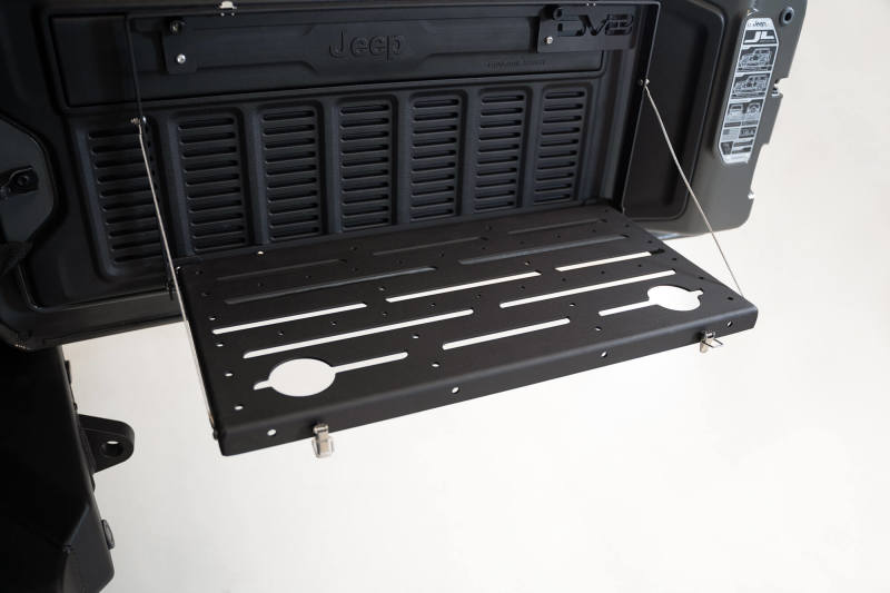 DV8 Jeep JL Tailgate Mounted Table (Trail Table) - Black Tailgate Accessories DV8 Offroad