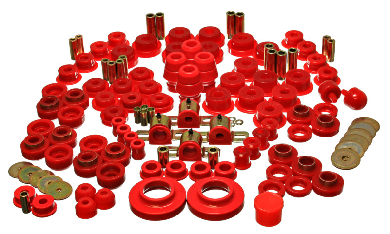 Energy Suspension 97-06 Jeep Wrangler TJ Red Hyper-Flex Master Bushing Set Bushing Kits Energy Suspension