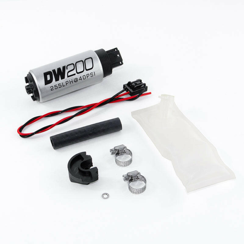 DeatschWerks 94+ Nissan 240sx/Silvia S14/S15 255 LPH DW200 In-Tank Fuel Pump w/ Install Kit Fuel Pumps DeatschWerks