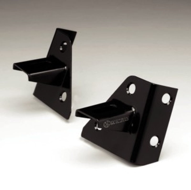 KC HiLiTES 86-95 Jeep YJ Windshield Hinge Light Mount Bracket Set (Pair) - Black Light Mounts KC HiLiTES