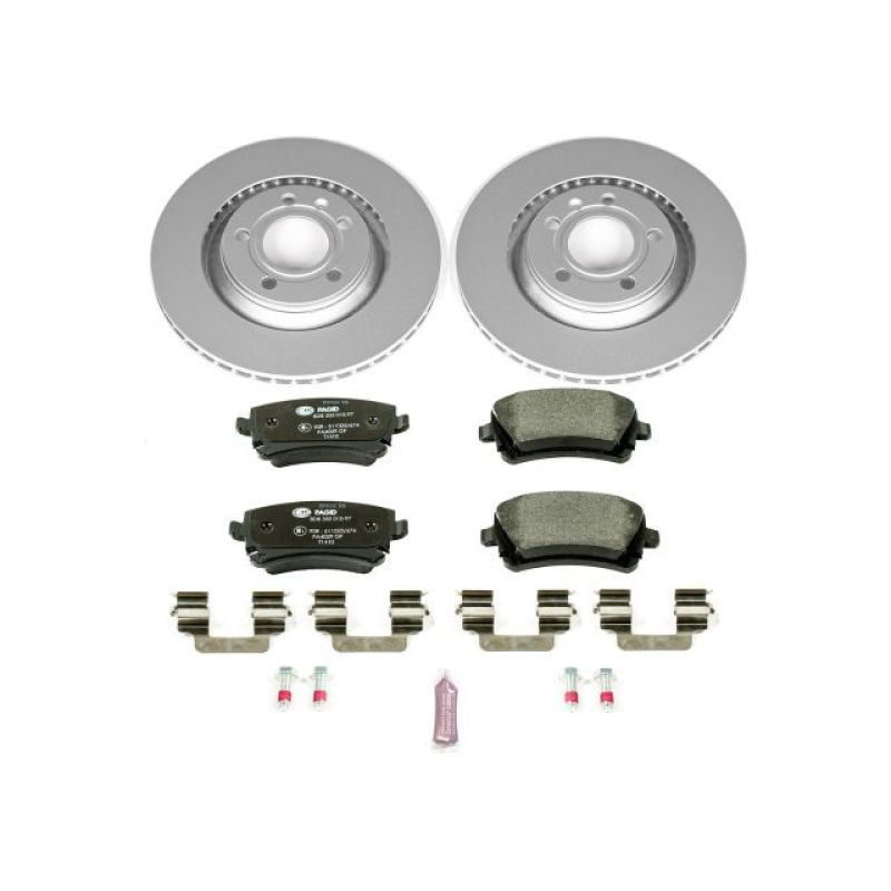 Power Stop 04-09 Audi S4 Rear Euro-Stop Brake Kit Brake Kits - OE PowerStop