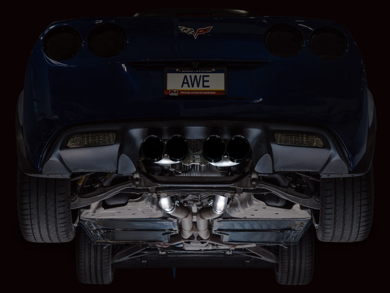 AWE Tuning C6 Chevrolet Corvette Z06/ZR1 Track Edition Axle-Back Exhaust w/ Diamond Black Tips Axle Back AWE Tuning