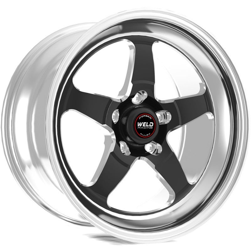 Weld S71 17x10.5 / 5x112 BP / 7.3in. BS 3.18 ID Black Wheel (Medium Pad) - Single Beadlock Wheels - Forged Weld